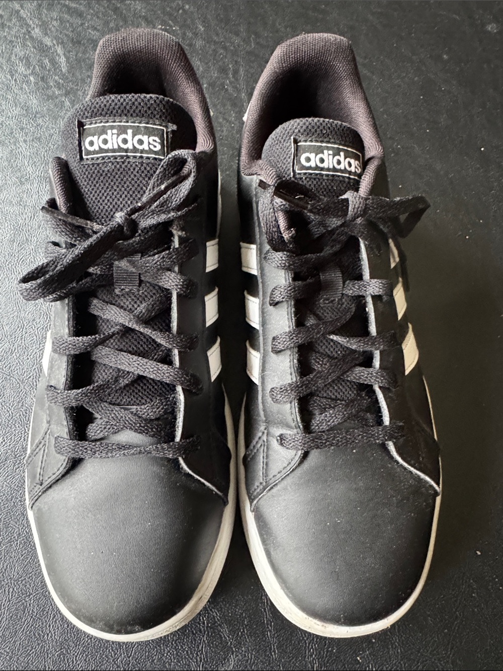 adidas Black and White Men’s Low-Top Sneakers